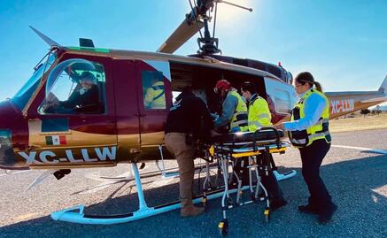 Rescatan en helicóptero a campesino en sierra de Tamaulipas; había salido a buscar una vaca