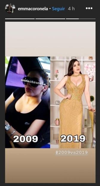 Emma Coronel se une al reto #10yearschallenge