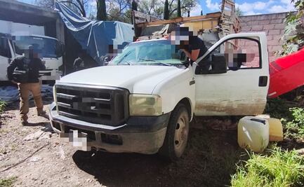 Decomisan hidrocarburo y camionetas en predio donde se almacenaba combustible ilícito en Tula, Hidalgo