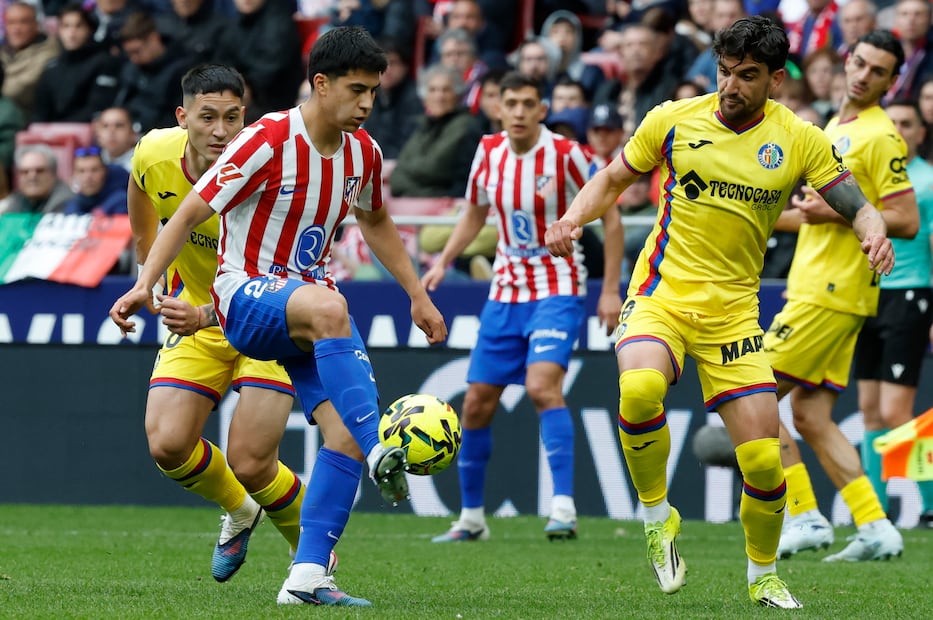 Obed Vargas con el Atlético de Madrid - Foto: EFE