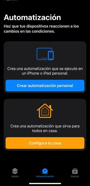 Usa la aplicación de "Atajos" para desactivar el WiFi cuando sales de casa. Foto: Captura de pantalla