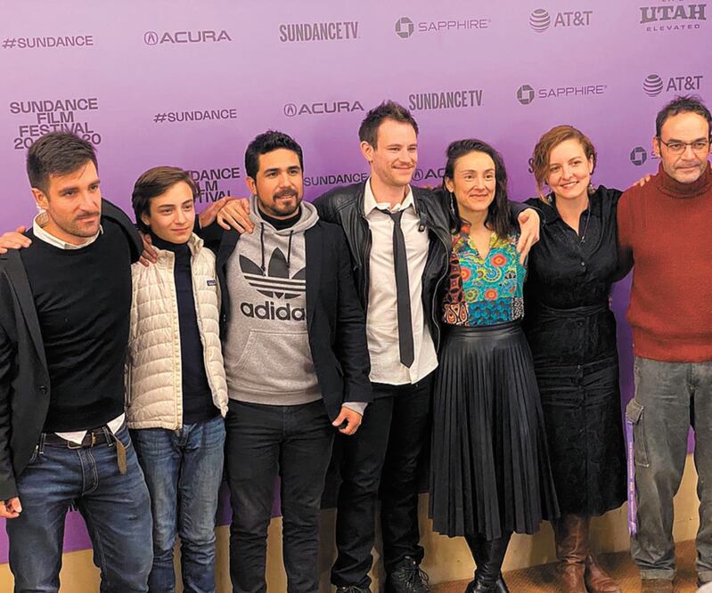Los protagonistas, Sophie Alexander-Katz, Adrián Rossi y Fabián Corres estuvieron en la premier. CORTESÍA