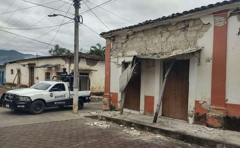 Afectaciones menores tras sismo de 6.1 en Michoacán; Coalcomán y Chinicuila reportan daños. Foto: Especial