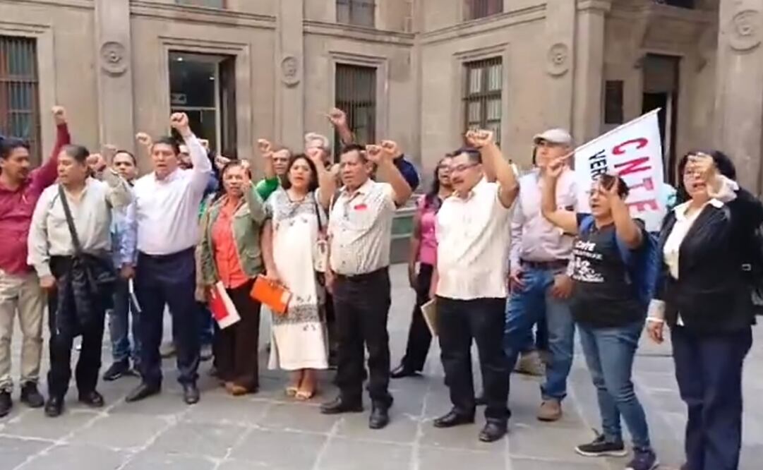 La reunión entre dirigentes de la CNTE con el presidente López Obrador duró cerca de tres horas / Captura de pantalla