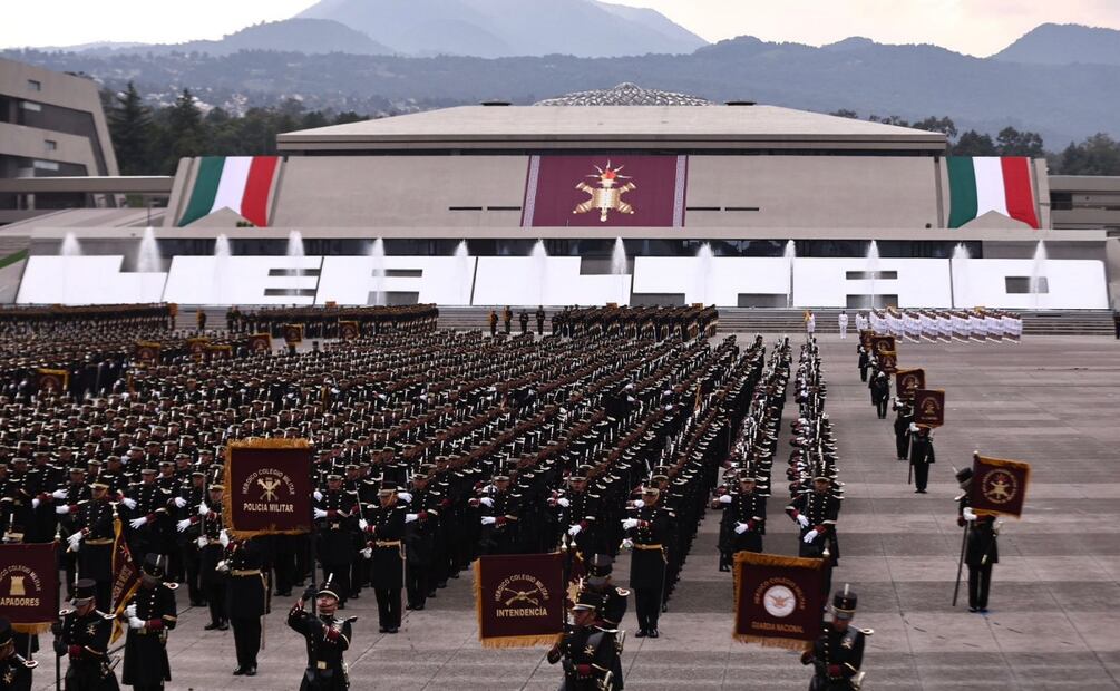 Ceremonia de “Clausura y Apertura de Cursos de los Planteles del Sistema Educativo Militar 2025”, encabezada por Claudia Sheinbaum en el Heroico Colegio Militar, Tlalpan (03/09/2025) Foto: Berenice Fregoso / EL UNIVERSAL