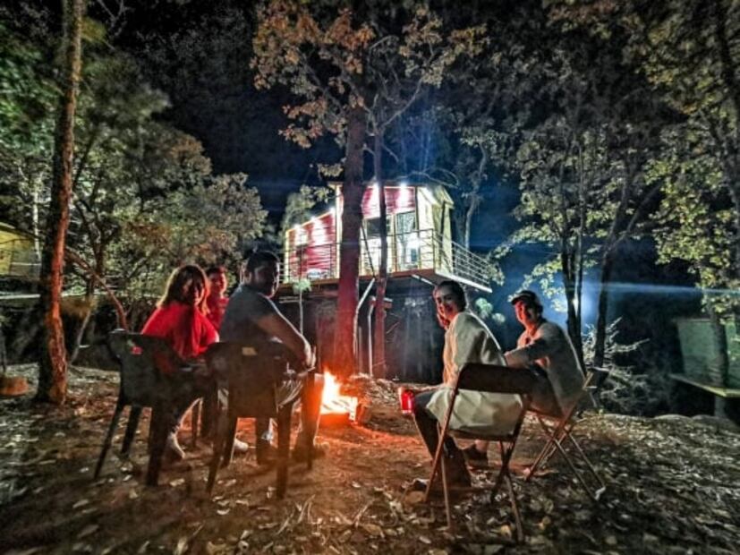 Pinochueco: cabañas suspendidas en los árboles de Hidalgo 