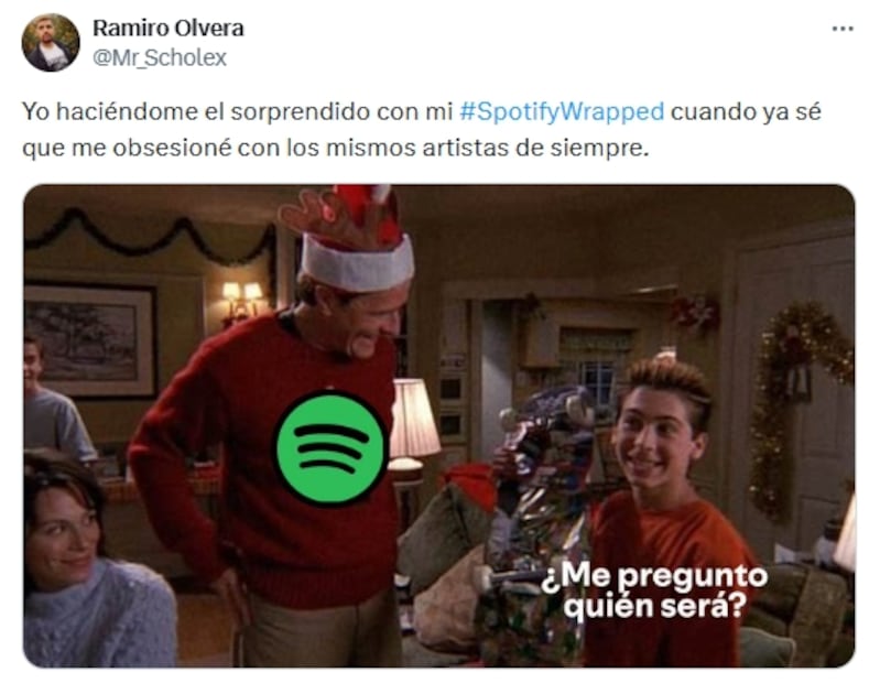 Spotify Wrapped: los mejores memes para esperar el resumen musical de la app. Fuente: X