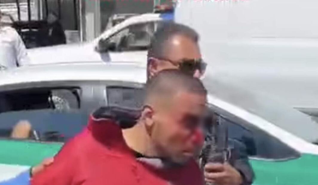 El sujeto identificado como Edgar, fue detenido tras asesinato de un guardia privado en Irapuato, Guanajuato (06/02/2025). Foto: Especial