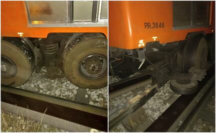 Se descarrila tren en Metro Indios Verdes de la Línea 3