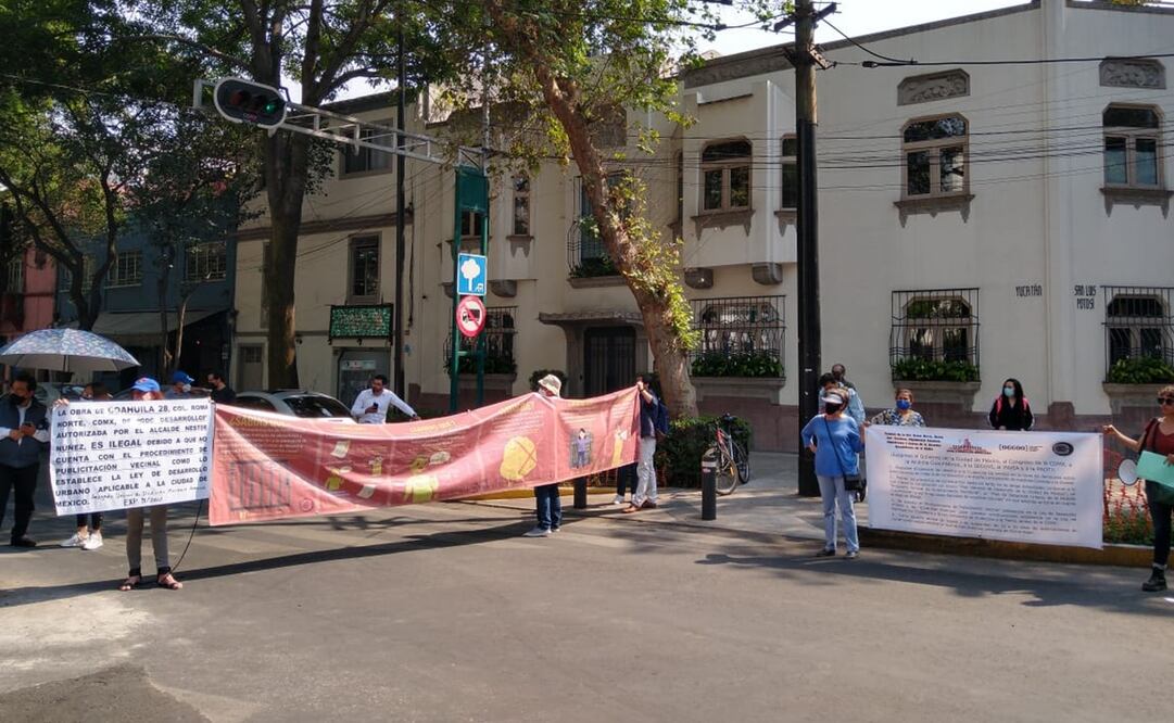 Los vecinos exigieron tanto al Gobierno de la Ciudad de México como a la alcaldía respetar derechos y garantías a la vida digna. Foto: Especial 