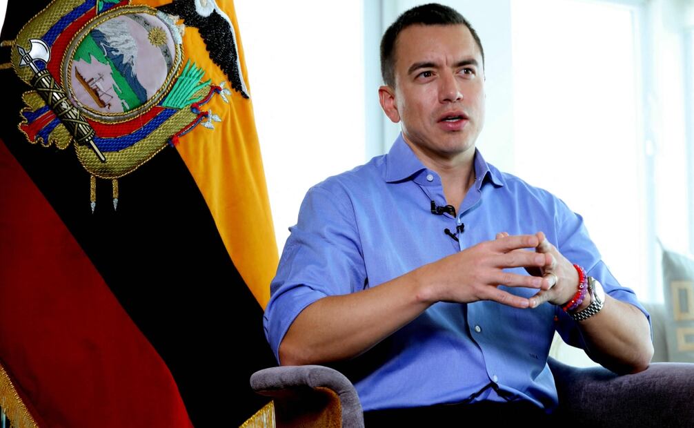 Daniel Noboa , presidente de Ecuador. Foto: AFP