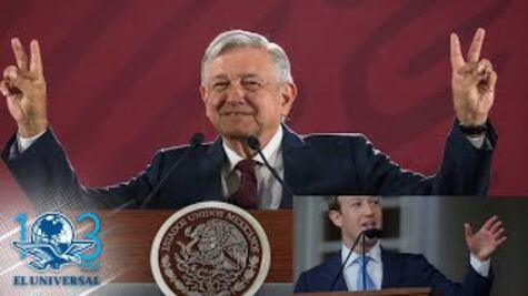 AMLO charla en videoconferencia con Mark Zuckerberg, creador de Facebook