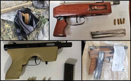 Así son las sub ametralladoras artesanales que usan para asaltar en Ecatepec