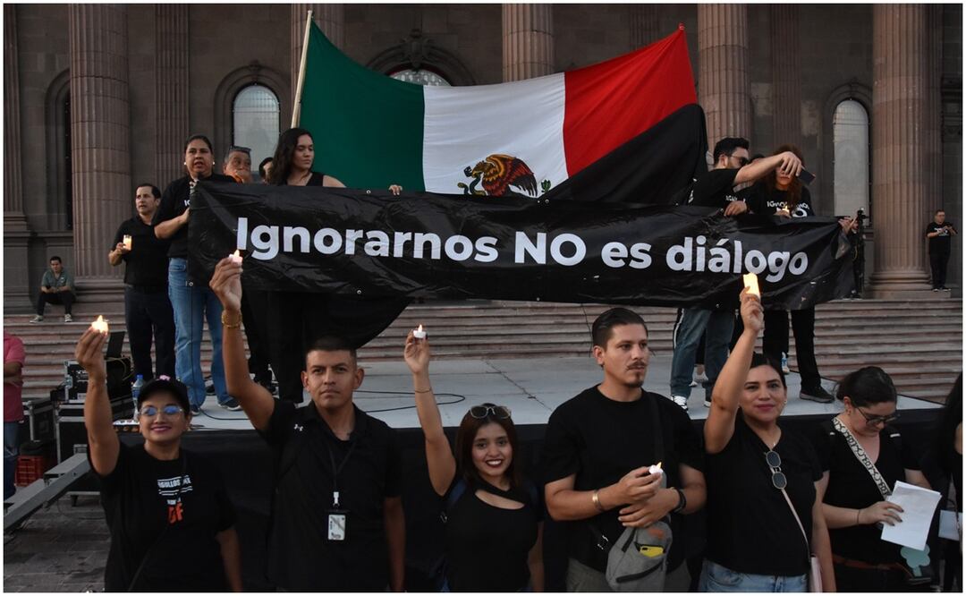 Realizan marcha "fúnebre" por Reforma Judicial en Nuevo León. Foto: Emilio Vázquez / EL UNIVERSAL