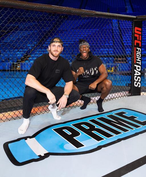 Logan Paul y KSI en publicidad de Prime. Foto: Instagram