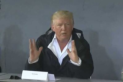 Trump evalúa daños en Puerto Rico tras huracán