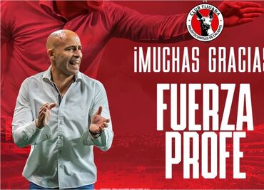 Xolos se queda sin técnico, Sebastián Méndez dejó el equipo por cuestiones personales