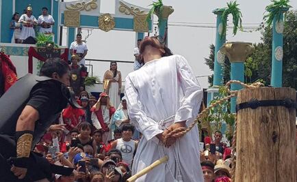 Tras juicio y azotes, piden crucificar a Cristo de Iztapalapa