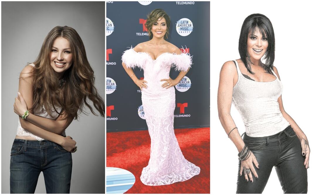 Thalía, Gloria Trevi y Alejandra Guzmán. Fotos: Archivo