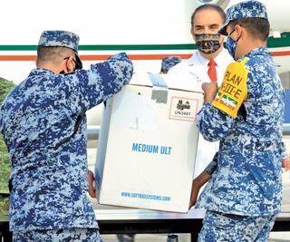 Llegan 4 mil 875 dosis de Pfizer a Nuevo León