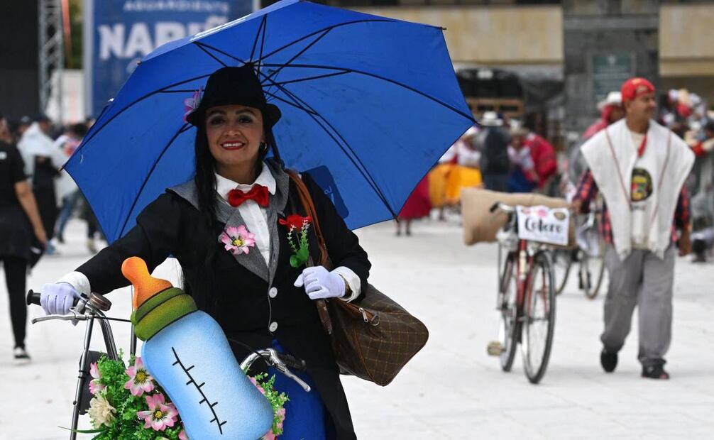 Este es el único Carnaval de Colombia que utiliza el juego como una manifestación de convivencia pacífica. Foto: AFP