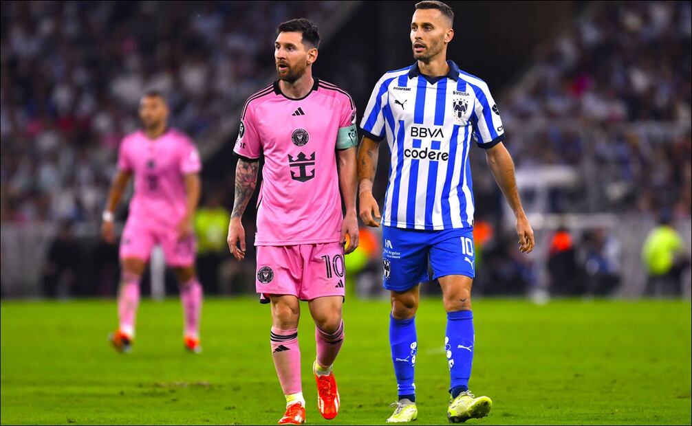 Lionel Messi junto a Sergio Canales en Monterrey / Foto: Imago7