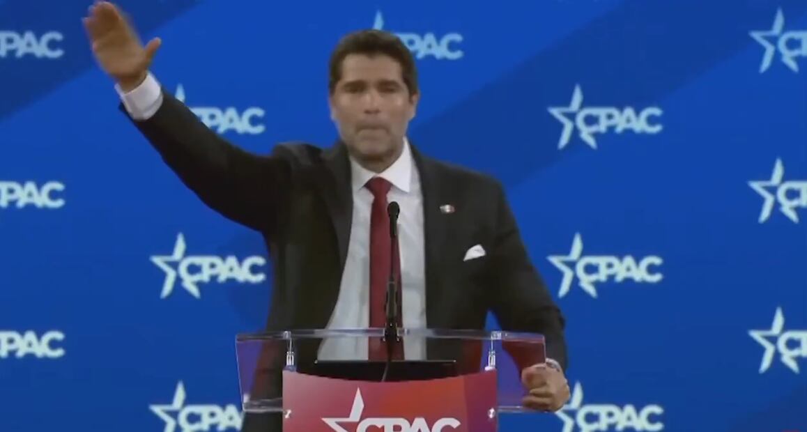 Eduardo Verástegui en la CPAC. Foto: tomada de video