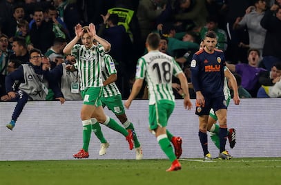 Real Betis empata con el Valencia en la ida de la semifinales de Copa del Rey