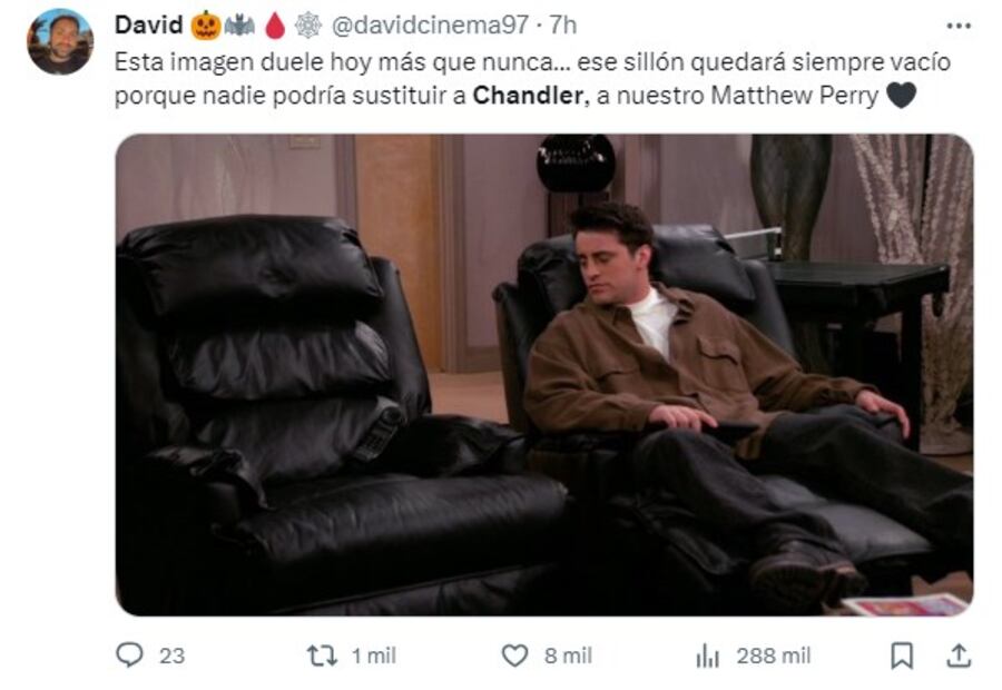 Chandler Bing meme. Foto: X
