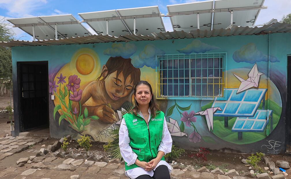 Foto: Erika Fernández, de la Fundación Iberdrola México, destacó que Luces de Esperanza contribuye a los Objetivos de Desarrollo Sostenible (ODS) de la ONU.