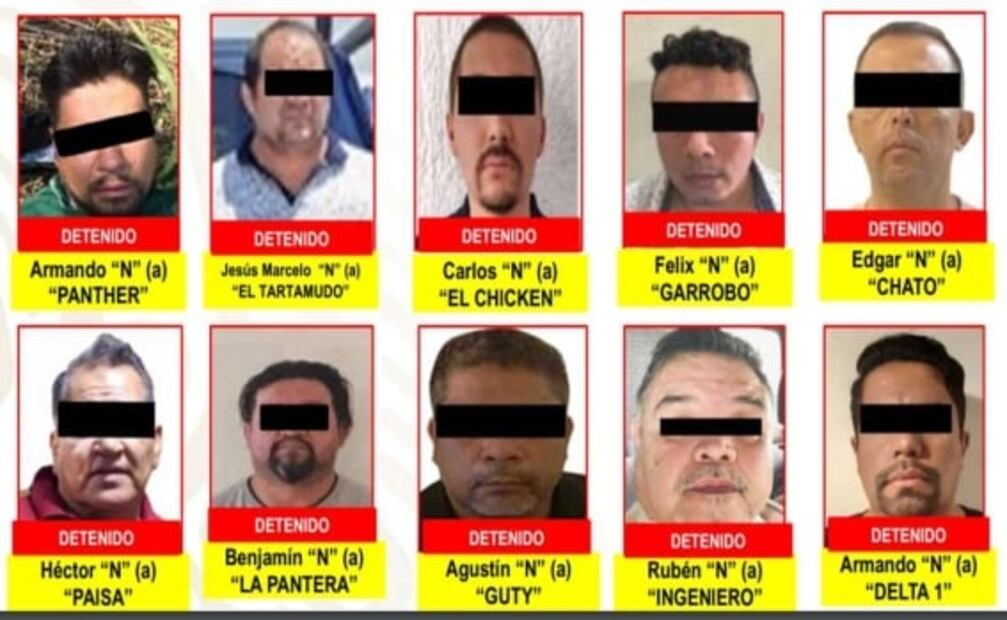 Esta es toda la familia detenida de "El Mencho"... y una veintena de miembros del CJNG