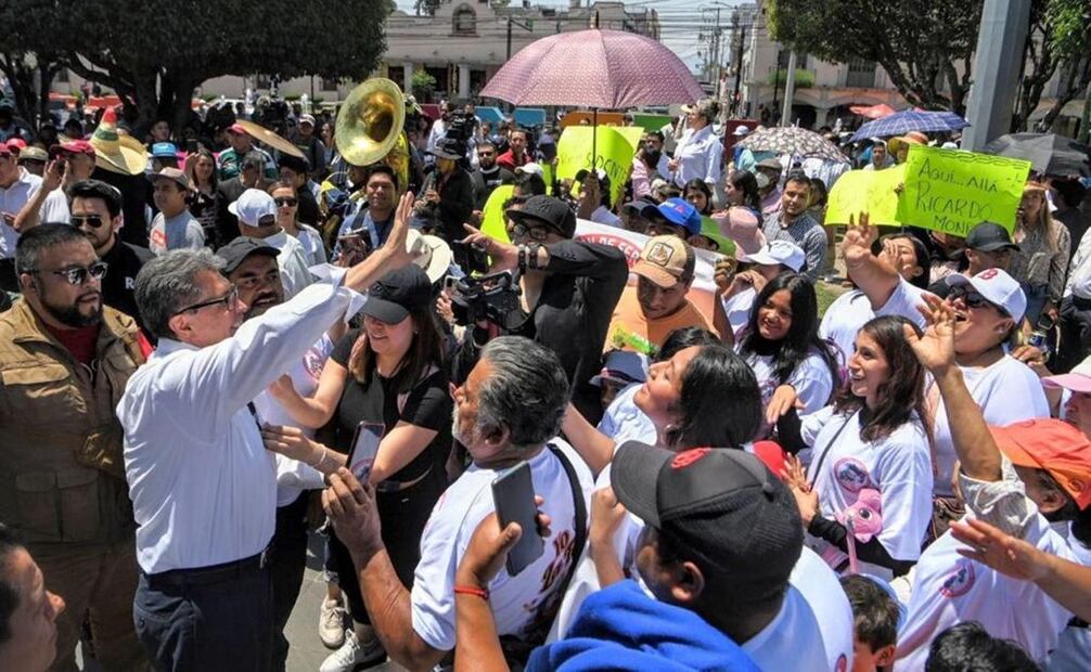 Ricardo Monreal visita Lerma, Estado de México como parte de su gira de promoción. Foto: Especial