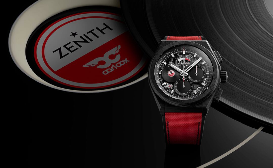 Defy 21 Carl Cox entra en ambiente con una maquinara de cronógrafo automático El Primero 9004.