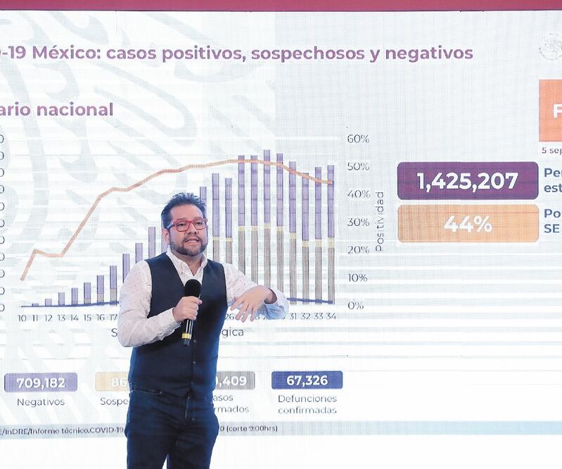 Ricardo Cortés, director de Promoción de la Salud, presentó las cifras. Foto: JUAN BOITES. EL UNIVERSAL