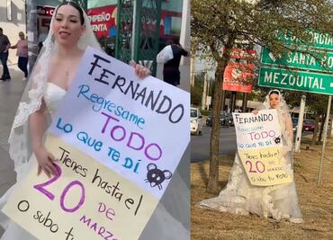 Tunden a organizador de bodas que estafó a novia en Monterrey; protesta de la joven se volvió viral