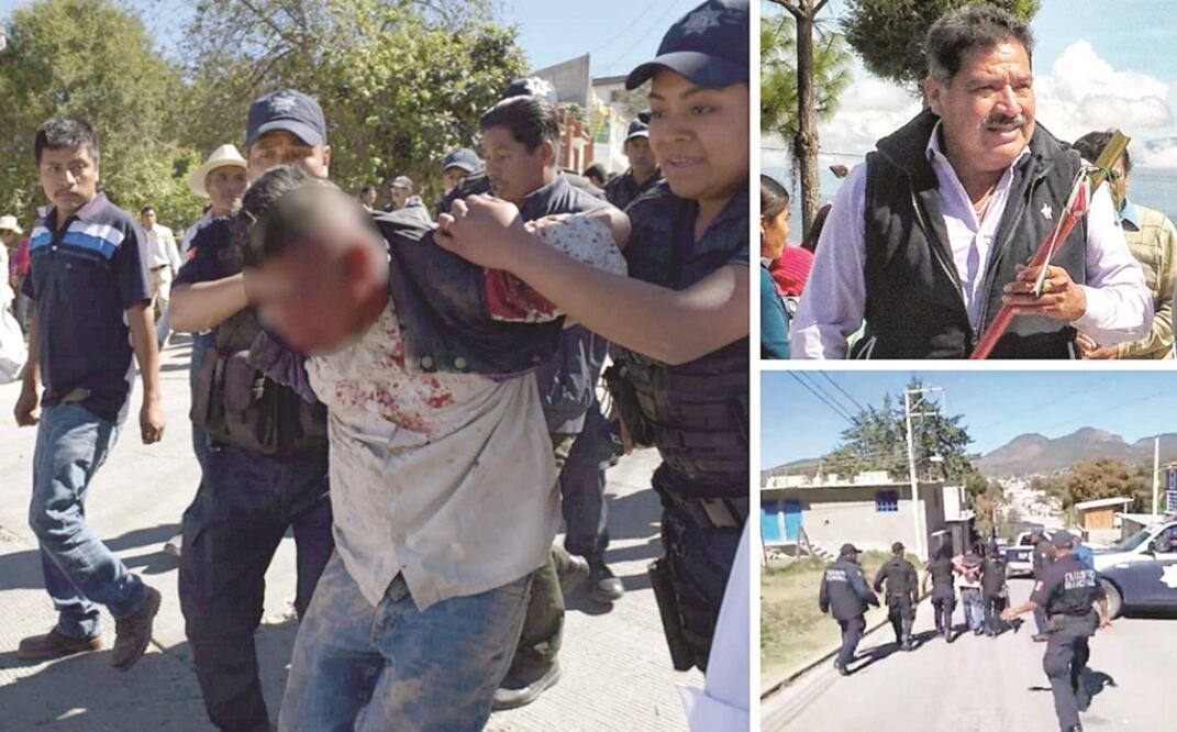 De acuerdo con la fiscalía estatal, en el lugar donde ocurrió el asesinato del presidente municipal, Alejandro Aparicio Santiago, pobladores detuvieron a un presunto autor material del crimen, quien dijo llamarse Jorge M. V. (ESPECIAL)