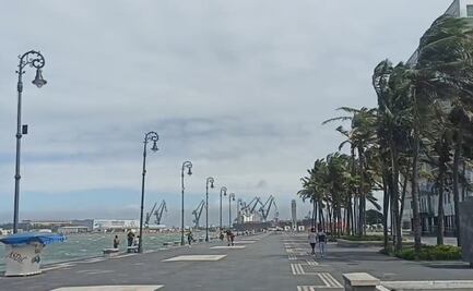 Vientos explosivos del Norte golpean al puerto de Veracruz