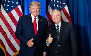 Lindsey Graham y Donald Trump. Foto X (@LindseyGrahamSC)