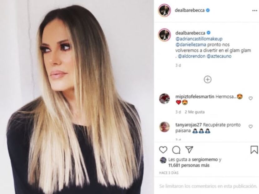 Rebecca de Alba se recupera del Covid-19 para volver a "MasterChef Celebrity"