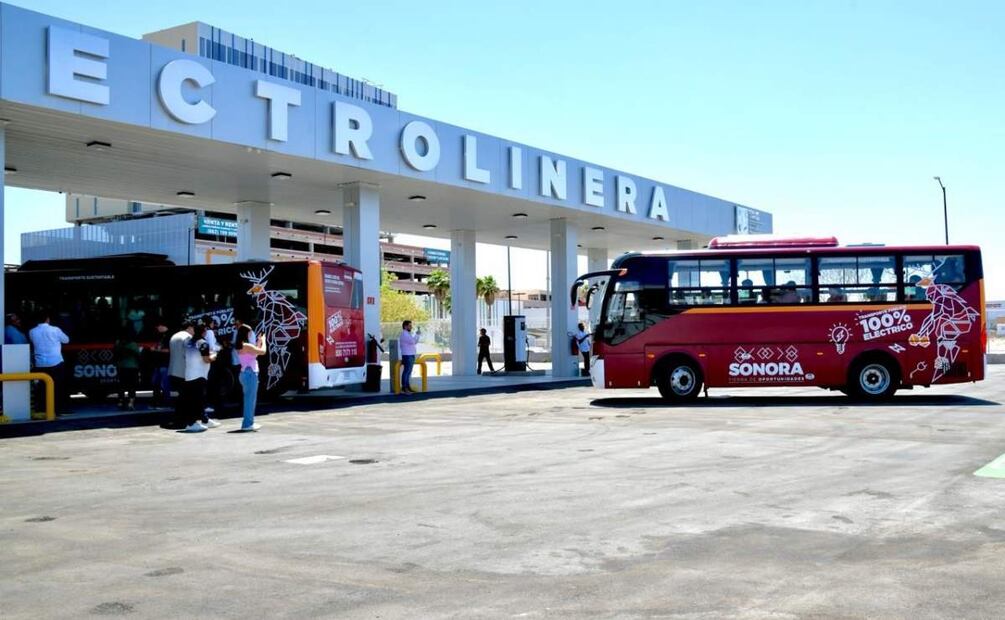 Primera electrolinera pública en Sonora (21/05/2025). Foto: Gobierno de Sonora