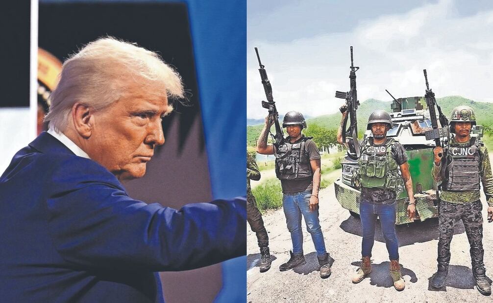 El presidente de Estados Unidos, Donald Trump llamó a cárteles mexicanos de las drogas como terroristas transnacionales. Foto: especial