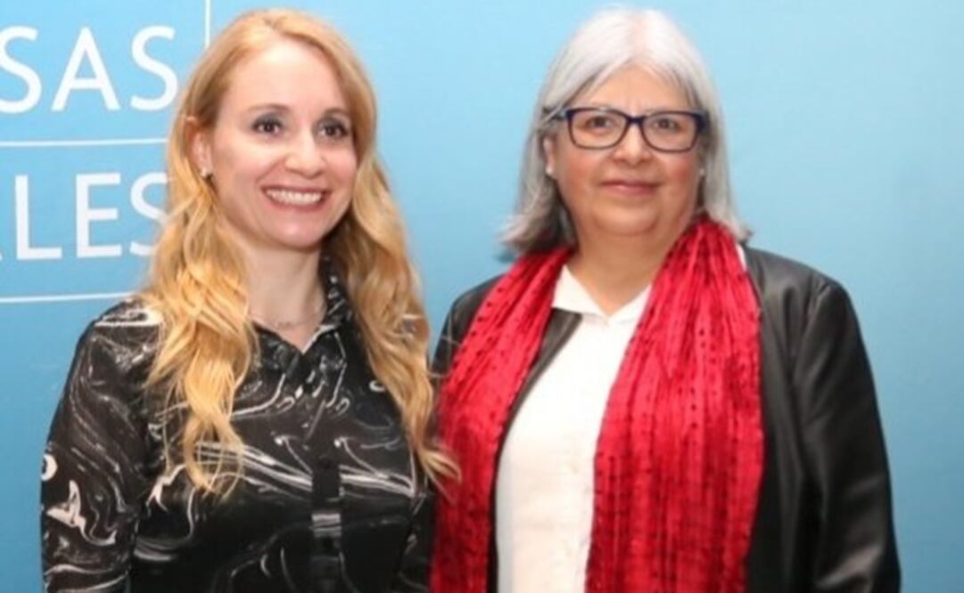 Presidenta del Consejo Ejecutivo de Empresas Globales, Claudia Jañez y la secretaria de Economía, Graciela Márquez (Tomada de Twitter @claujanez)
