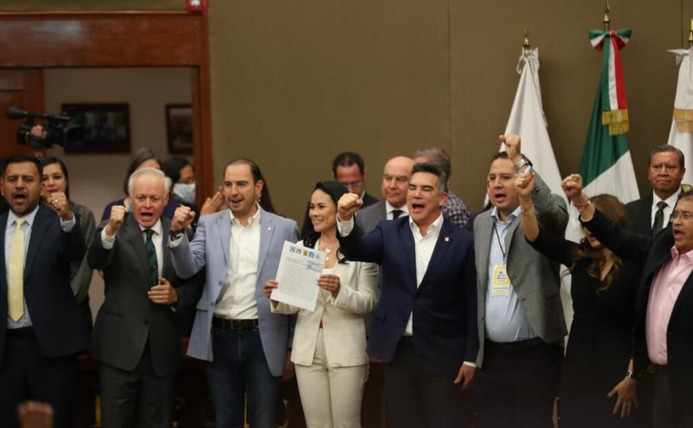 Alejandra del Moral queda registrada por la coalición Va por el Estado de México. Foto: Especial