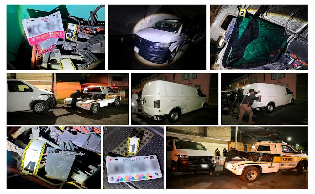 Operativo Cazador II; SSC y FGJ aseguran tonelada y media de autopartes en tres alcaldías de CDMX. Foto: Especial