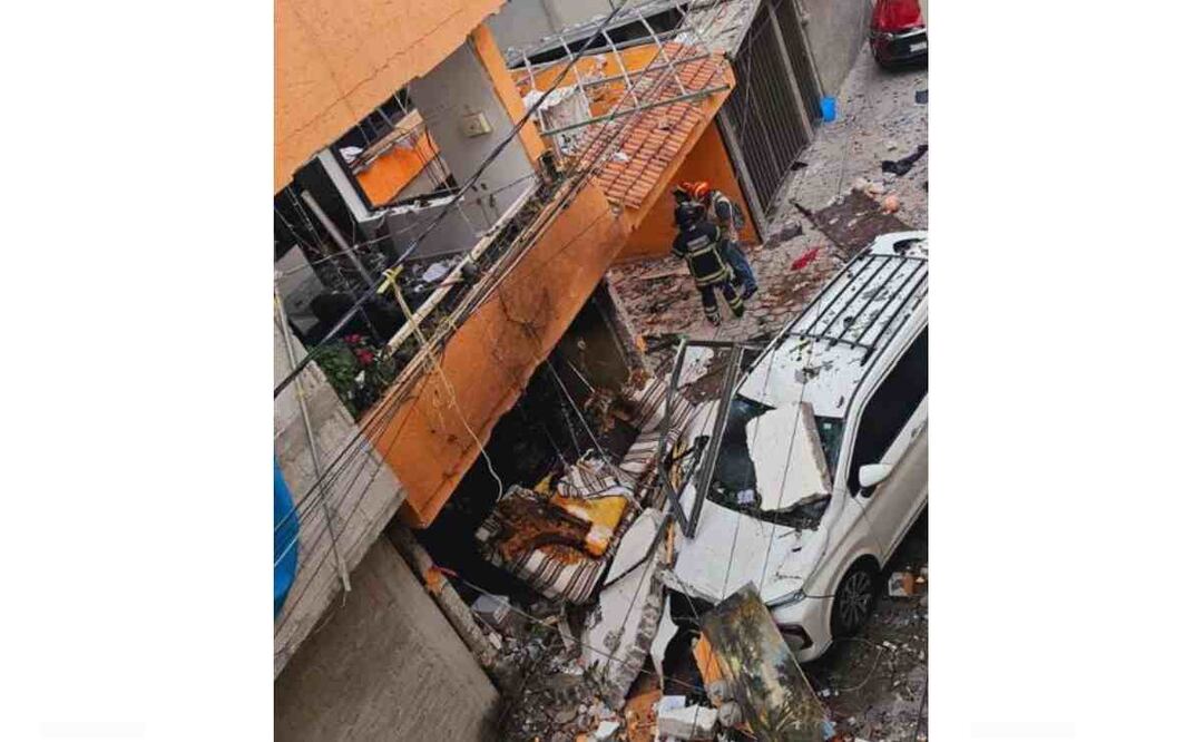 Los servicios de emergencia se percataron de los daños que había originado la explosión de un cilindro de gas, aparentemente, en mal estado. Foto: Especial