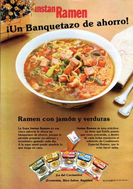 Así era la moda en la comida de los 70, 80 y 90