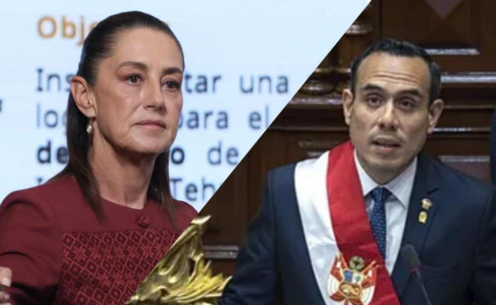 El presidente peruano José Jerí afirmó en una entrevista que está dispuesto a ingresar a la Embajada de México en Lima. Fotos: Berenice Fregoso  / EL UNIVERSAL y EFE.