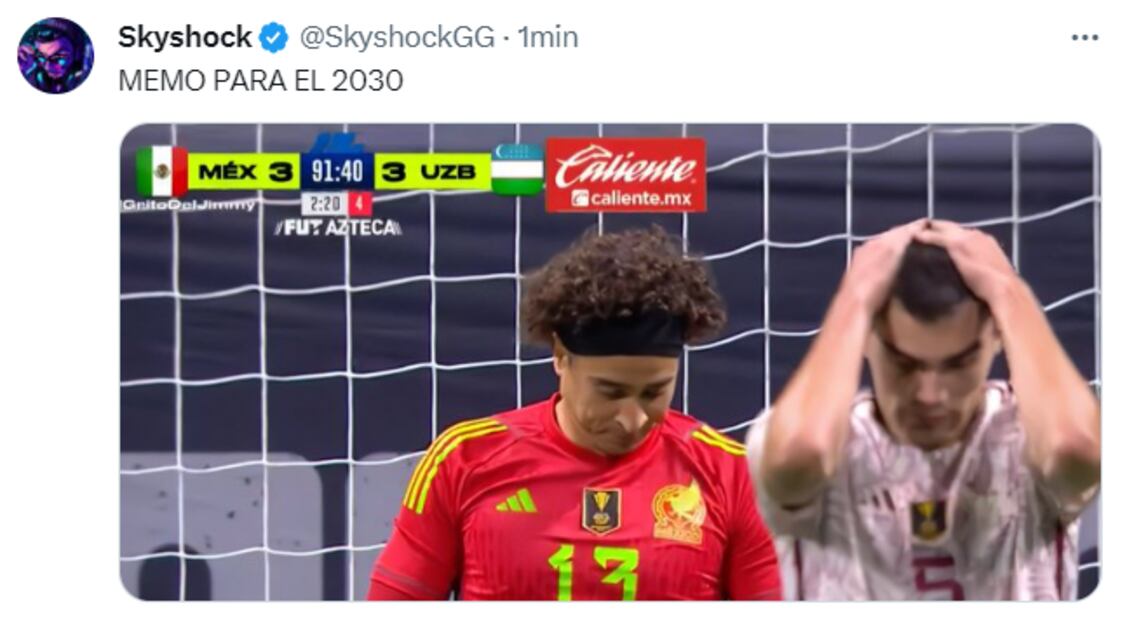 Los mejores memes del empate de México de Uzbekistán