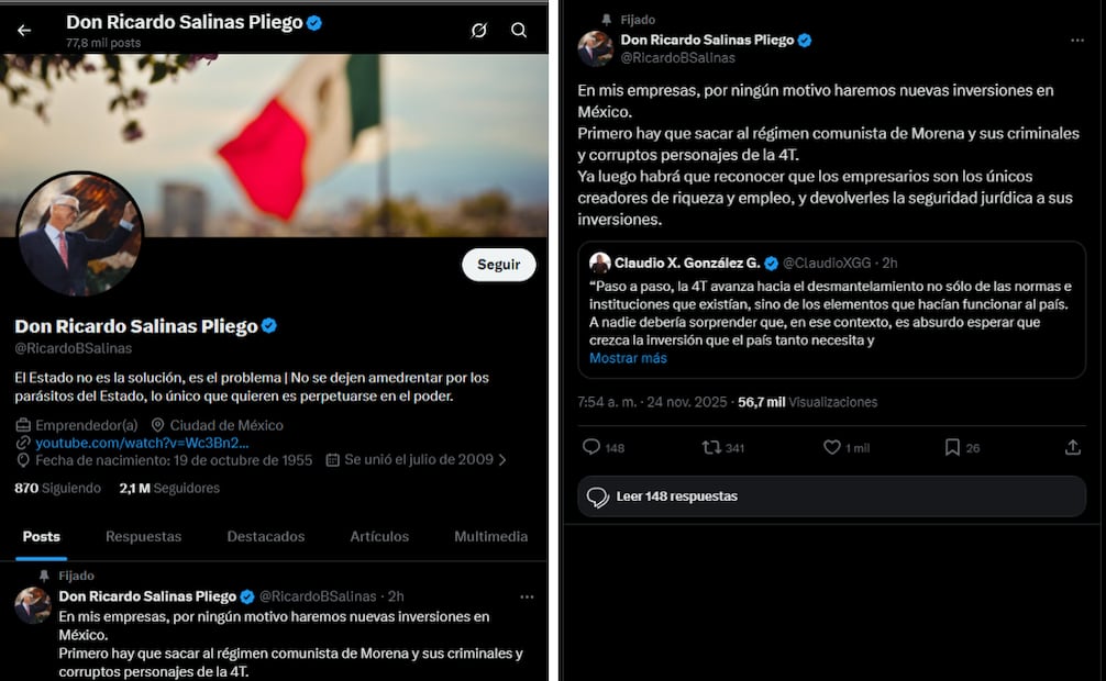 Foto: Captura de pantalla en X