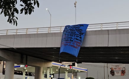 Aparecen mantas en Culiacán acusando a grupos criminales de operar narco laboratorios; autoridades no han emitido una postura oficial